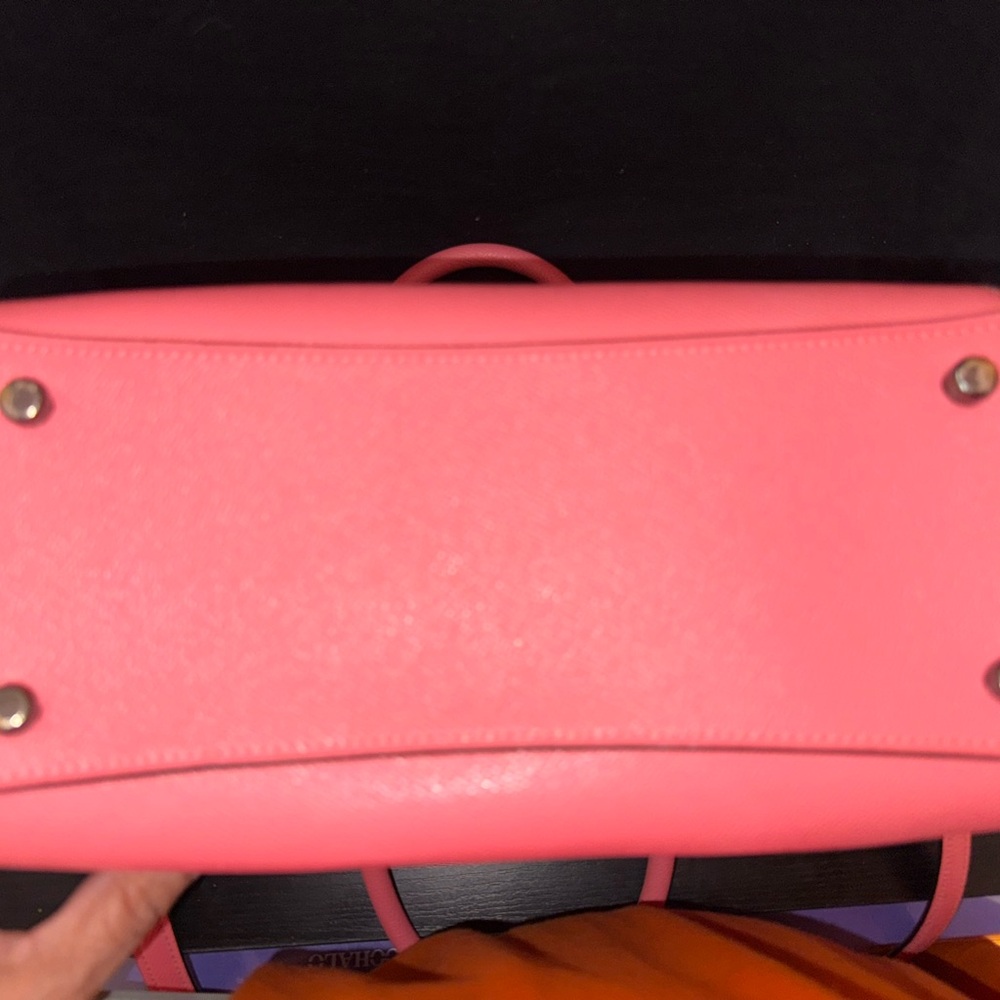 Coach Coral Leather Satchel and Matching Wallet - Picture 14 of 16